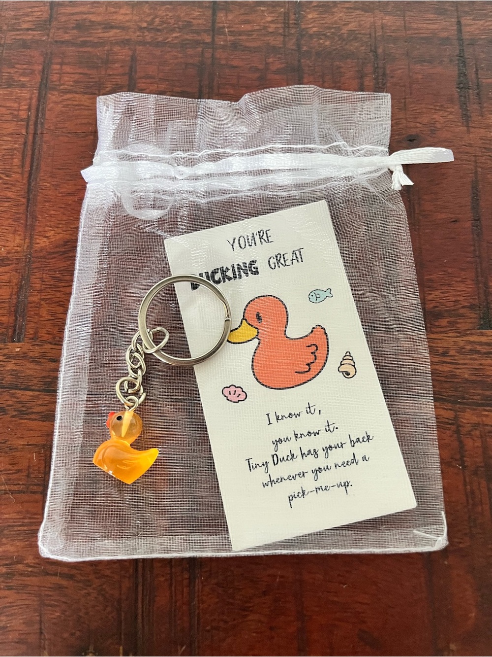 Tiny Duck Keychain.